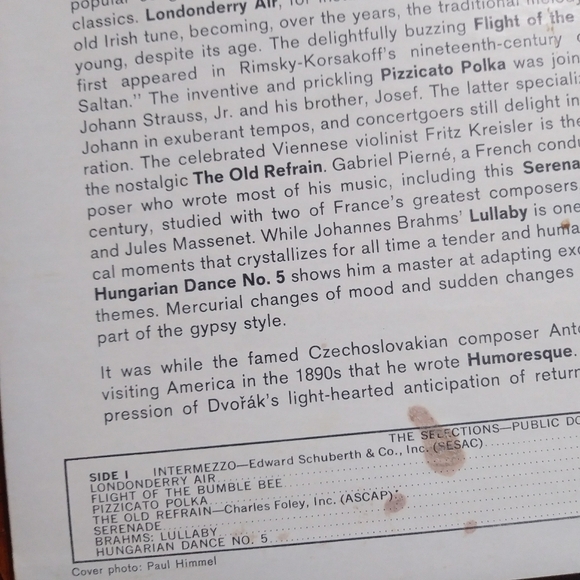 Andre Kostelanetz The Romantic Strings Vinyl Record - Picture 6 of 6